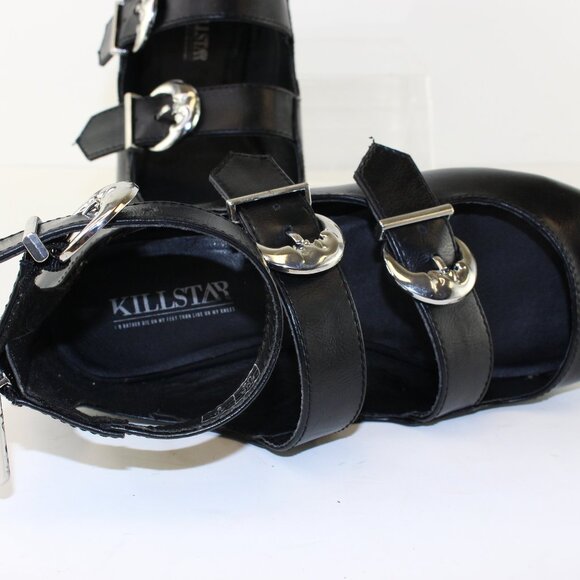 Killstar Gothic Moon Crest Oracle Flats Womens (US 9/EU 40) - Picture 7 of 10